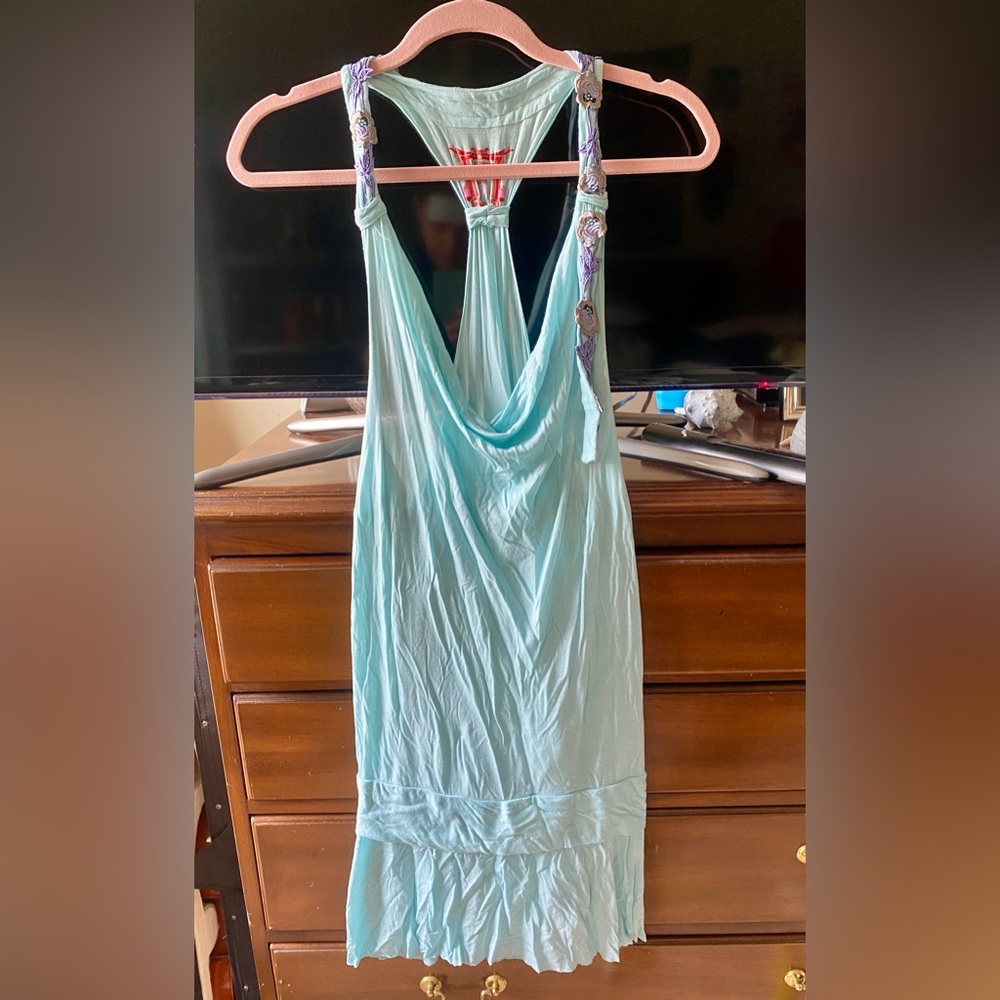 Free People Embroidered Mini Dress M